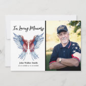愛国天使ウイングス写真軍隊葬儀 サンキューカード (正面)