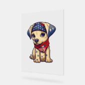 愛国子犬 – スタイル12 アクリルサイン (傾斜)