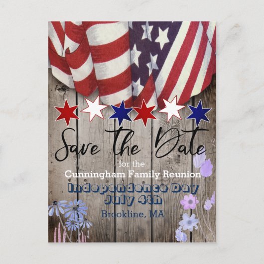 愛国家庭素朴懇親会保存日 案内ポストカード (正面)