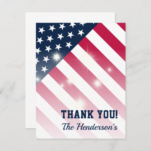 愛国家族ありがとうフラットノートカード ノートカード (正面/裏面)