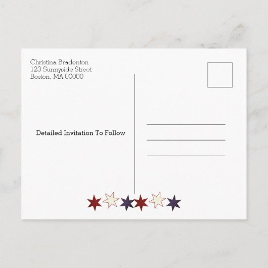 愛国家族懇親会保存日 案内ポストカード (裏面)