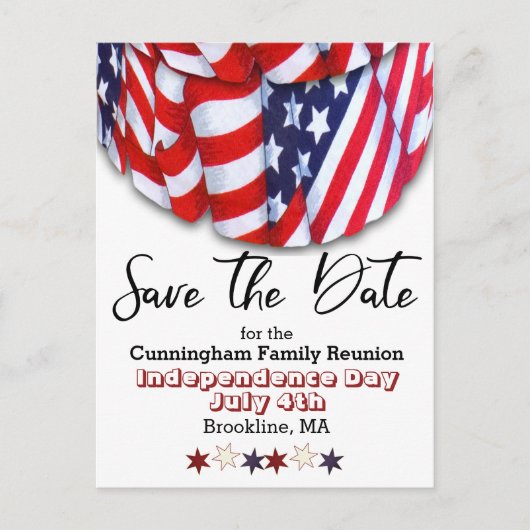 愛国家族懇親会保存日 案内ポストカード (正面)