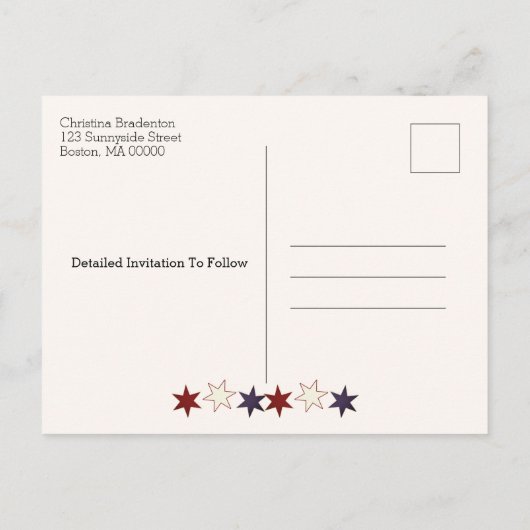 愛国家族懇親会保存日 案内ポストカード (裏面)