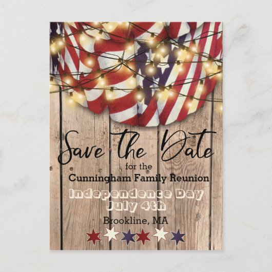 愛国家族懇親会保存日 案内ポストカード (正面)