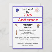 愛国家族懇親会 招待状 (正面)