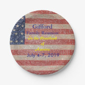 愛国家族懇親会USAアメージング ペーパープレート (正面)