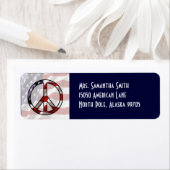 愛国平和署名旗住所 シール (インサイチュ)