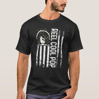 愛国心あふれるお父さん・夫へのプレゼントに最適なクールなポップデザインのメンズフラグリール Tシャツ