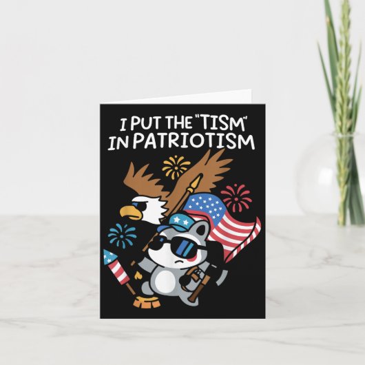 愛国心あふれるアスリートイーグルにTismを込めて カード (正面)