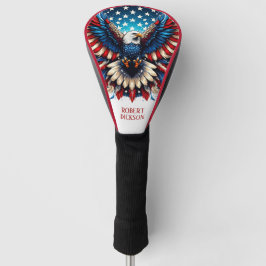 愛国心あふれるアメリカンホーク ゴルフヘッドカバー