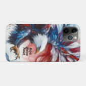 愛国心あふれるアメリカンホーク Case-Mate iPhoneケース (裏面(横))