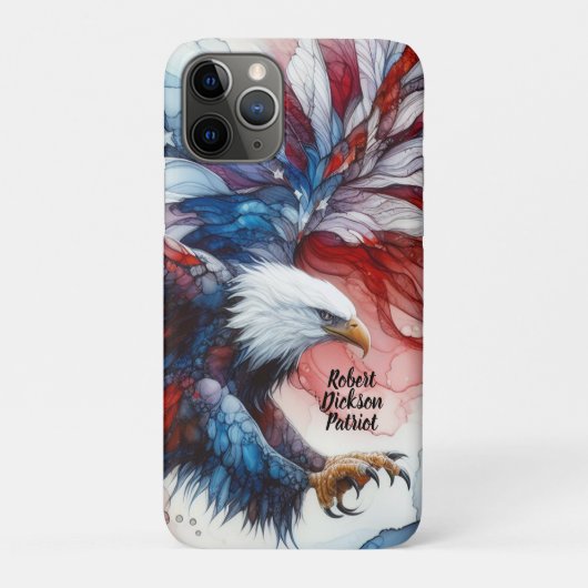 愛国心あふれるアメリカンホーク Case-Mate iPhoneケース (裏)