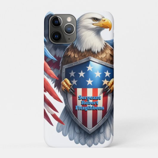 愛国心あふれるアメリカンホーク Case-Mate iPhoneケース (裏)