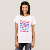 愛国心あふれるアメリカ人ママ パトリオティック Tシャツ (正面フル)