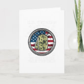 愛国心あふれるアメリカ軍ベテラン退役記念Tシャツ カード (正面)
