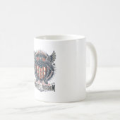 愛国心あふれるウミガメ コーヒーマグカップ (正面右)