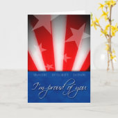 愛国心あふれるカード、自衛隊に敬意を表して、ヒーローカード カード (黄色い花)