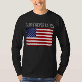 愛国心あふれるクールなアメリカ国旗 Tシャツ