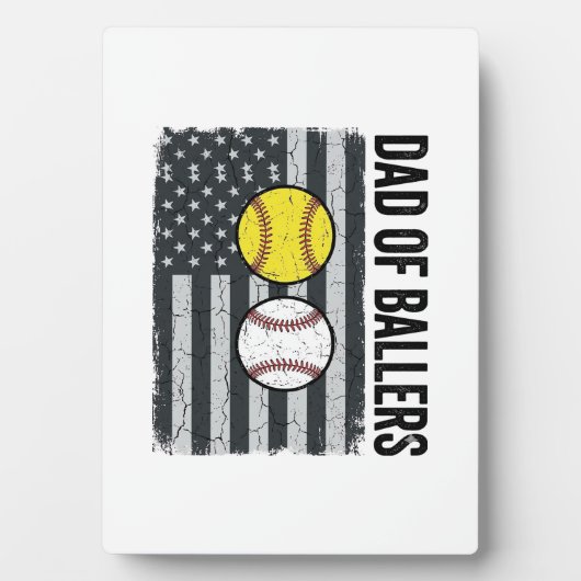 愛国心あふれるソフトボール・野球の父 フォトプラーク (正面)