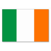 愛国心あふれるテーブルカード アイルランドの国旗付き テーブルナンバー (正面)