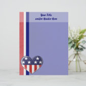 愛国心あふれるハートのレター・ヘッド レターヘッド (スタンド正面)