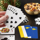 愛国心あふれるブリヤート共和国旗 トランプ (インサイチュ)