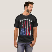 愛国心あふれるメンズTシャツ - 7月4日のアメリカ独立記念日のTシャツ Tシャツ (正面フル)