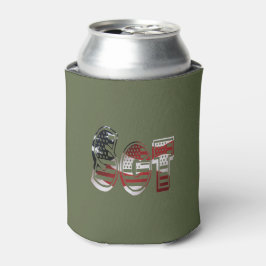 愛国心あふれるユニークな軍隊デザイン 缶クーラー
