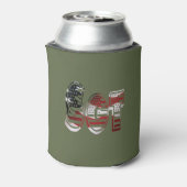 愛国心あふれるユニークな軍隊デザイン 缶クーラー (缶裏面)