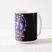 愛国心あふれる宇宙猫 7月4日 コーヒーマグカップ (正面右)