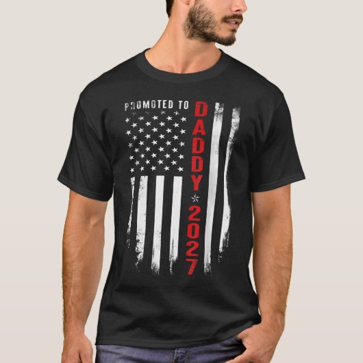 愛国心あふれる新米パパ 2027年デビュー! Tシャツ (正面)
