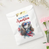 愛国心あふれる犬 - スパニエル フェイバーバッグ (封をした状態)