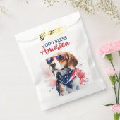 愛国心あふれる犬 - ビーグル フェイバーバッグ (封をした状態)