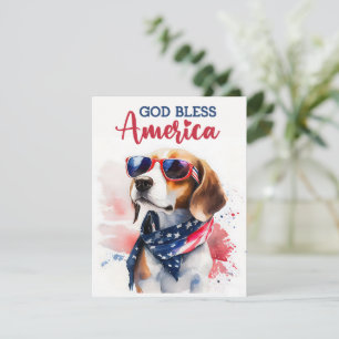 愛国心あふれる犬 - ビーグル 7月4日のカード シーズンカード