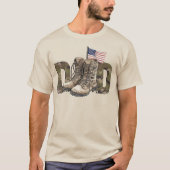 愛国心あふれる軍人のパパ Tシャツ (正面)