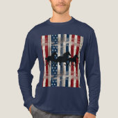 愛国心あふれる馬 トライブレンドTシャツ (正面)