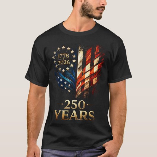 愛国心あふれる250年の歴史 Tシャツ (正面)
