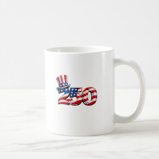 愛国心あふれる250 Uncle Sam ハット コーヒーマグ コーヒーマグカップ (右)