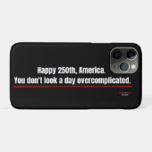 愛国心あふれる おもしろiPhoneケース 大変なアメリカ250年 Case-Mate iPhoneケース (裏面(横))