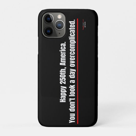 愛国心あふれる おもしろiPhoneケース 大変なアメリカ250年 Case-Mate iPhoneケース (裏)