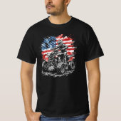 愛国心あふれるATVクワッドライダー Tシャツ (正面)