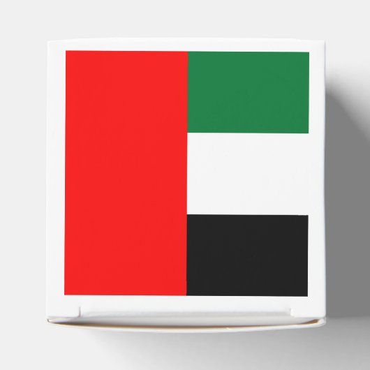 愛国心あふれるUAEの国旗付きギフトボックス フェイバーボックス (上部)