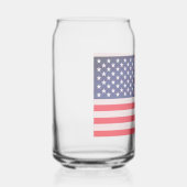 愛国心あふれるUSAフラグキャン グラス – アメリカンプライド (右)