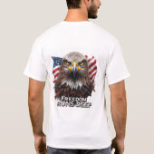 愛国心あふれるUSAプライドデカール Tシャツ (裏面)