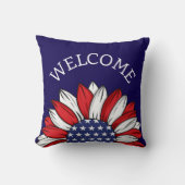 愛国心あまわり歓迎 クッション (正面)
