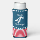 愛国心おもしろい、7月4日 スリム缶クーラー (Seltzer正面)