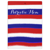 愛国心が強いお母さんのクリップボード クリップボード (裏面)