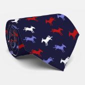 愛国心が強いろばのタイ ネクタイ (ロール)