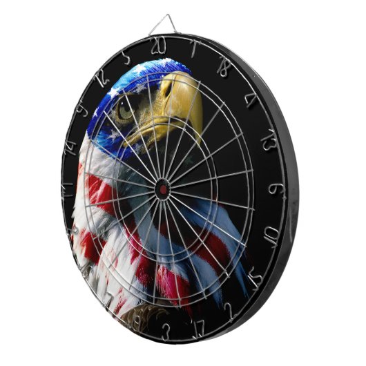 愛国心が強いアメリカのワシ ダーツボード (正面右)