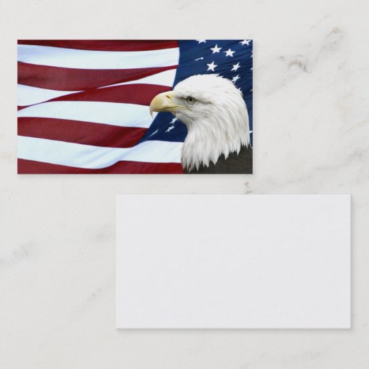愛国心が強いアメリカビジネスまたはプロフィールカード 名刺 (正面/裏面)